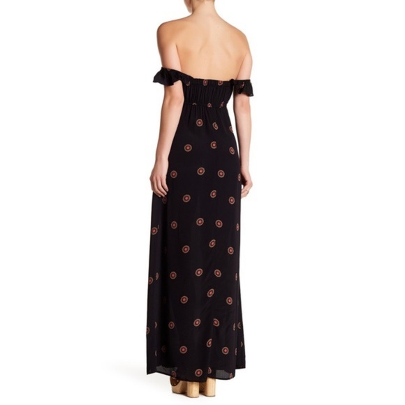 Flynn Skye Bardot Dress in Sunflower Night Print - Picture 2 of 8